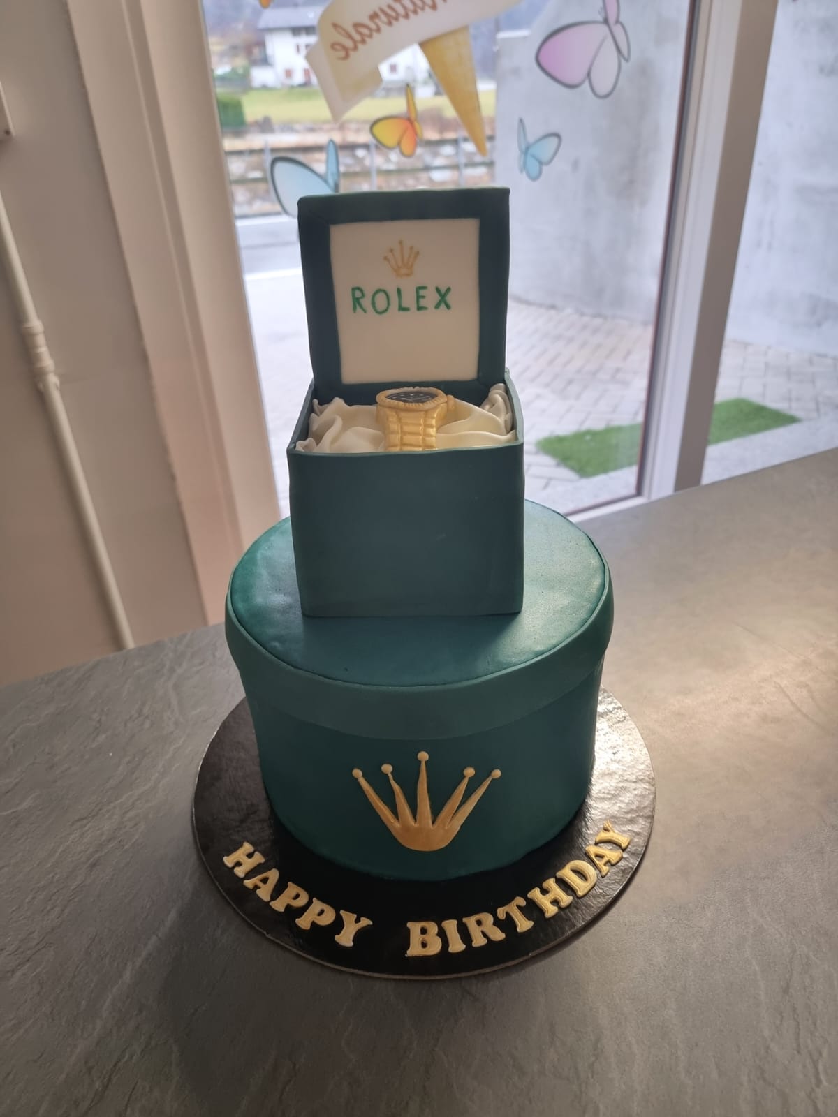 torta compleanno rolex